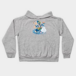 Tlaloc Rain God Kids Hoodie